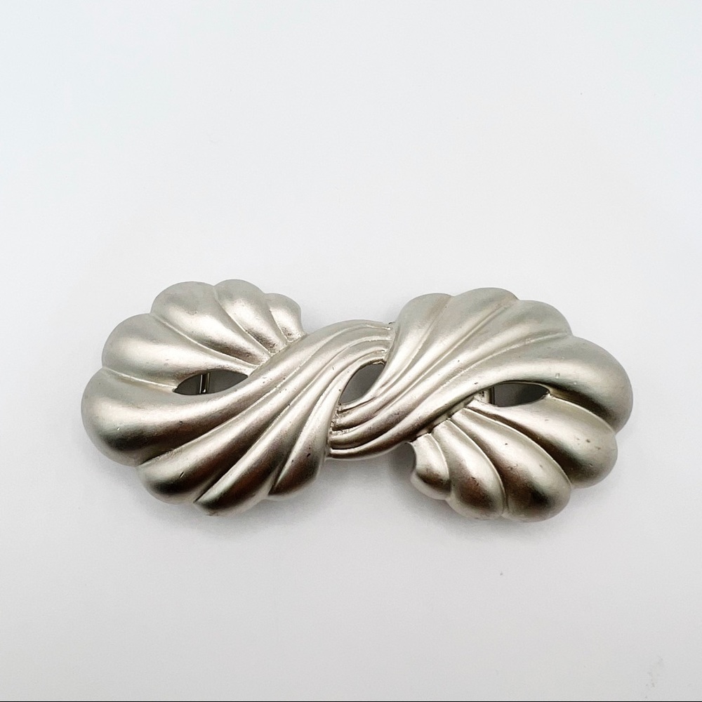 1985 Vintage Mimi Di N signed Silver Swirl Belt Buckle